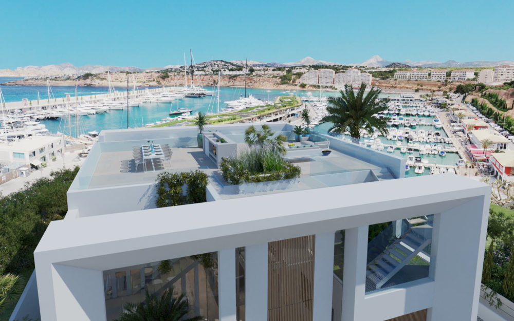 Villa de diseño en la marina de lujo en Port Adriano